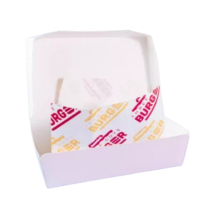 Packaging Three Guys Burger